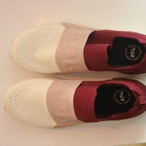 APL Women's Size 12, Burgandy, Pink, White, Like new. Worn twice indoors.